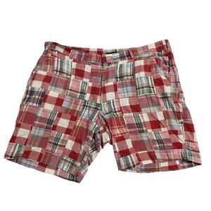 Vintage 1946 Patch Madras Shorts — Size 42